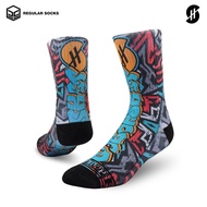 Stayhoops - Fashion Socks Sports/ - Gue Basketball Fullprint Sock Basketball Socks