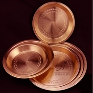 Thick Copper Plate Plate Copper Plate Copper Chicken Basin Pure Copper Plate Flat Copper Plate Red C