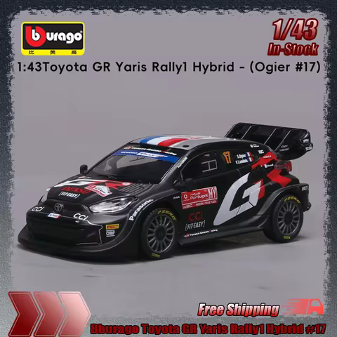 In Stock 1:43 Bburago Toyota GR Porsche 963 Lamborghini Sports Car Alloy Miniature Diecast Model Por