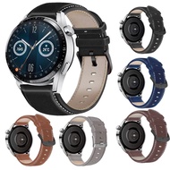 [HOT JUXXKWIHGWH 514] สายหนัง22มม. สำหรับนาฬิกา HUAWEI GT3 42มม. 46มม. อุปกรณ์เสริมสายรัดข้อมือ Correa สร้อยข้อมือ HUAWEI Watch Series GT3อุปกรณ์นาฬิกา