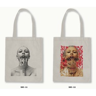 Canvas Zipper Tote Bag/Blacu Doja Cat