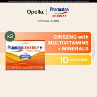 Pharmaton Energy+ Ginseng G115 Vitamins, Minerals, Boosts Energy Stamina 10 Tablets x3