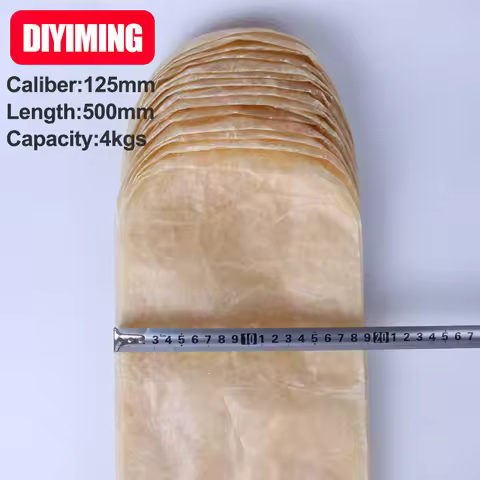 1PCS Salame Packing Sausage Casing Width 196mm Caliber 125mm Length 500mm Home DIY Big Ham Sausage S