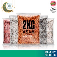 【Borong】 Jeruk Buah Asam Boi Kulit Limau Asam Manis 1KG/2KG 玫瑰梅条 酸梅 相思梅条 Check Detail Infomation