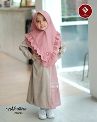 Gamis Anak Nadhira Kids Plus Hijab (usia 2-6 thn) ANV