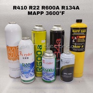 R410 R22 R600A R134A Refrigerator Refrigerant Car Air Cond Refill Gas Mapp 3600°F Dorminator Welding Brazing Soldering