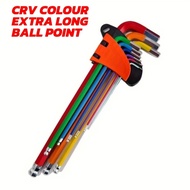 CEO 🇲🇾 9Pcs Allen Key Set 1.5mm -10mm Colour Coded Hexagon Hex Ball Point Torx Star Wrench Sleeve Ke