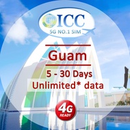 ICC_Guam 4-10 Days Unlimited* Data SIM card