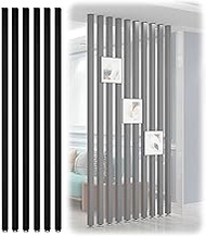 Snaweo Wall Partition, Wall Room Divider Floor to Ceiling, Wooden Slats Freestanding Modern Wall Div