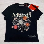 พร้อมส่ง  เสื้อ MARDI MERCREDI Flower T-shirt เกาหลีของแท้ 100%