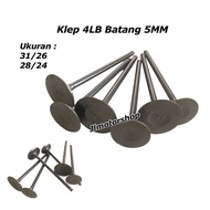 Klep 31 26 Batang 5 4LB Klep 28 24 Batang 5 MM - Klep 29 34 Batang 5 MM - Valve Payung Klep 31/26 - 