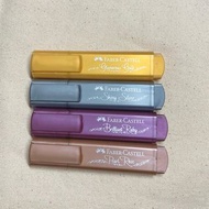 FABER CASTELL metallic highlighter金屬色螢光筆4支
