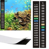 BERSY 5Pcs Digital Fish Tank Thermometer, 4-36 0-50 Dual Scale Aquarium Number Sticky, High Quality 