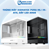 Case - XIGMATEK PURA Ml Case | White / Black, M-ATX, ARGB led Strip,