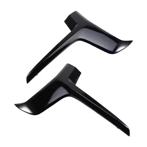 A21K-For Toyota Hilux ROCCO GR 2024 2Pcs Glossy Black Front Grille Side Decoration Strip Cover Trim