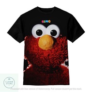 3D Kids T-Shirt | Printing Shirt - Elmo Children's 3D T-Shirt (Elmo-Smile) For Ages 1-12 Years