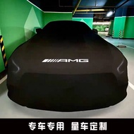 เสื้อกันฝนรถยนต์ AMG Mercedes A45 C63c43 GLA CLA45 GT50 Sun Protection GTS S65 Gle53 ผ้าไหมโพลีเอสเต