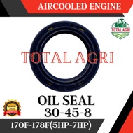 3PCS Oil Seal 30-45-8 170F 178F Aircooled Diesel Engine 5HP 7HP