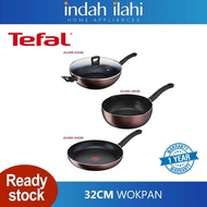 Tefal 32cm Cookware Day By Day Wokpan pan Non-Stick WIth Lid G14398 G1439895 (24CM) G14304 (28CM) G1