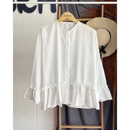 KEMEJA {ASKA.ID} ANYA RUFFLE SHIRT Ruffled SHIRT