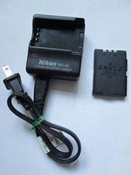 【18O4】原廠NIKON MH-60充電器,+ 1個原廠EN-EL2電池(電池不知好壞)