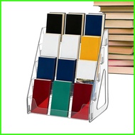Brochure Holder 5-Tier Literature Flyer Rack Rack Sticker Catalog Display Stand for Office School Ho