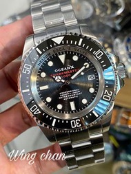 OceanX SHARKMASTER 1000 SMS1011 SMS1011B 黑陶瓷圈 1000米深潛 原廠保用二年