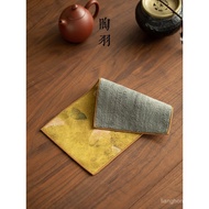 Dieying Flowers Absorbent Tea Towel Household Retro Dry Foam Towel New Chinese Style Absorbent Kettl