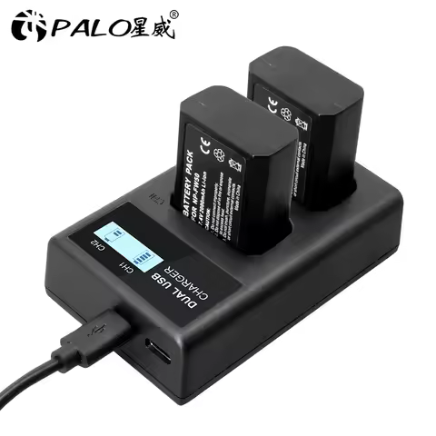 PALO LCD USB charger for Sony FW50 NP FW50 NP-FW50 NPFW50 battery NEX-3 NEX-5 NEX-6 SLT-A55 A33 A55 