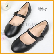 Giày búp bê đen duyên dáng và dễ thương cho bé gái 3 - 10 tuổi mặc áo dài diện váy công chúa cực xin