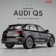 Audi Q5 Diecast Car Model - 1:XX Scale Authorized Replica, Black SUV Collectible Toy with Realistic 
