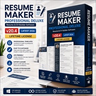 🔥 Resume Maker Professional Deluxe v20.4 Latest 2026 Lifetime For Windows | Resume & CV Builder Soft