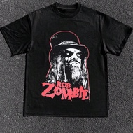 220g Heavy - Weight Pure Cotton Rock T - Shirt: Rob Zombie Portrait Design