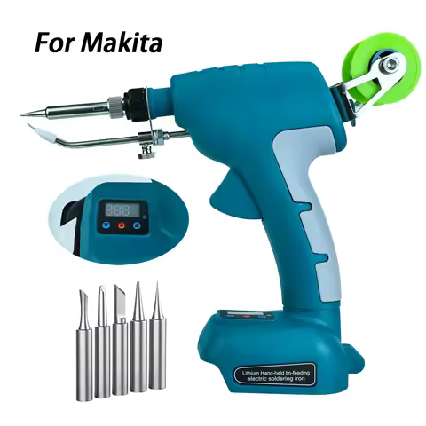 75W Cordless Soldering Iron Kit for Makita 18V Battery Fast Welding Tools with Digital Display Elect
