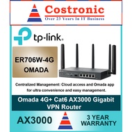 TP-Link TL-ER706W-4G AX3000 Wireless OMADA VPN 4G Router (3 years warranty from Ban Leong Technologi