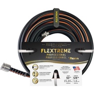 Flexon Flextreme Pro Rubber Garden Hose 5/8" x 50ft Heavy Duty - USA Origin