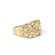 14k Gold Plated Nugget Ring (D)