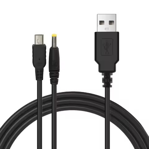 2 in 1 USB Charger For PSP 1000 2000 3000 Game Console USB Data Cable + Charger Cable Cord Game Acce