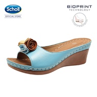 Scholl Women Wedges Sandal Non-slip High Heels Travel Ladies Sandals Outdoor Summer Fashion Slippers