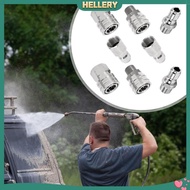 [HellerySG] 8Pcs Pressure Washer Adapter Set High Pressure,Car Washing Joint,Quick Disconnect Hose Adapter Connector for Sturdy, Portable