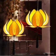 Tea House New Chinese Lotus Chandelier Creative Chinese Style 7BN0
