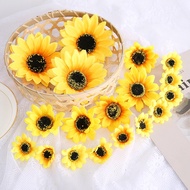 1Pc Sunflower Artificial Flowers Silk Fake Flowers Head For Home Decor Wedding Decoration DIY Party 