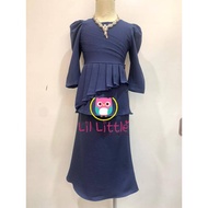 Lil Little BK49 BAJU RAYA 2021 KEBARUNG BUDAK BAHU RUFFLES BAJU KURUNG BUDAK PEREMPUAN BAJU KURUNG K