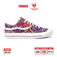 Dorks Batik Aria - Sepatu Sneakers Casual Pria Wanita Sepatu Sekolah Motif Batik Dorks