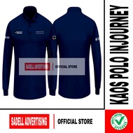 T-shirt POLO INJOURNEY AVIATION SERVICES Danantara Indonesia Injourney Aviation Services Navy Long S