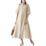 Hijabista Muslim Wear Women Bubble Half Sleeve Dress