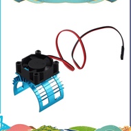 For  A959-B 144001 124019 RC Car Aluminum Alloy Motor Heatsink Cover with Cooling Fan for 540 550 36