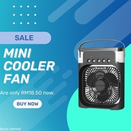 Portable air conditioner USB Fan air cooler Fan Aircond Humidifier Purifier Mist Cooler with 7 LED Light Kipas mini
