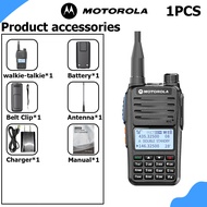 Mini วิทยุสื่อสาร Motorola GP360 วิทยุสื่อสารดำ 10W การรับเซ็กเมนต์ AM/FM 200 ช่อง 6800mAh ระยะการสื