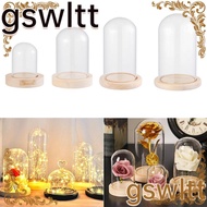 GSWLTT Glass cloche Fairy Lights Plants Glass Vase Terrarium Transparent Bottle Flower Storage box